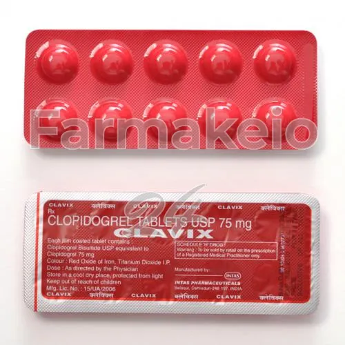 clopidogrel (κλοπιδογρέλη) χωρίς ιατρική συνταγή