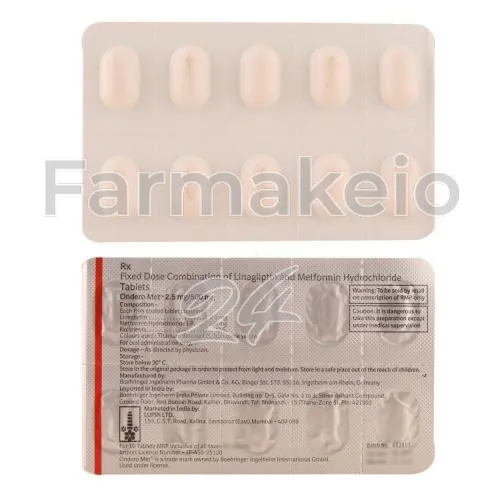 linagliptin + metformin (λιναγλιπτίνη + μετφορμίνη) χωρίς ιατρική συνταγή