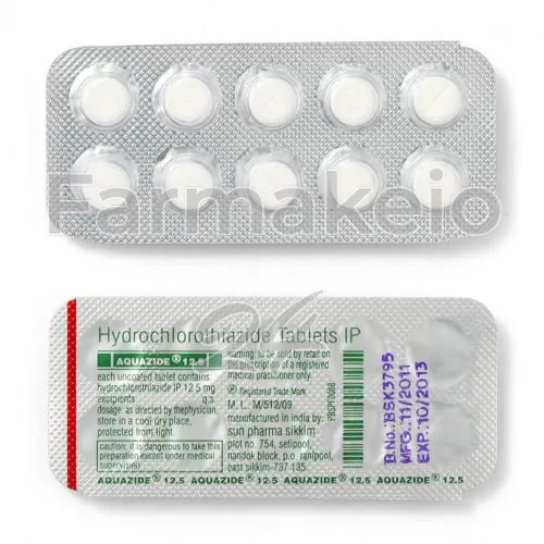 hydrochlorothiazide (υδροχλωροθειαζίδη) χωρίς ιατρική συνταγή